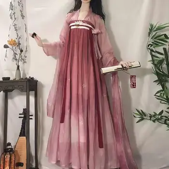 Kitajski Slog Starodavnih Tradicionalnih Hanfu Obleko Določa Letnik Ženske Vezenino Princesa Kostume Ženski Ples Stranke Obleke - Slike 1  