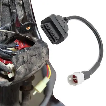 OBD2 Spojnik Universal Adapter Za motorno kolo 4 Pin Plug Kabel Motocikel smerokaze Žice Ac Priključki Pribor - Slike 1  