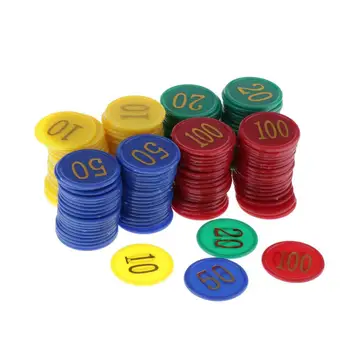 Multi Color Štetje Poker, Bingo Žetonov Natisnjeni Vrednost - Nastavite 160 - Slike 1  