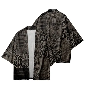 Plus Velikost 6XL Cvet Tiskanja Tradicionalni Japonski Kimono Cosplay Jopico Moške Srajce Yukata Haori Ženske Plaži Vrhovi Azijskih Oblačila - Slike 1  