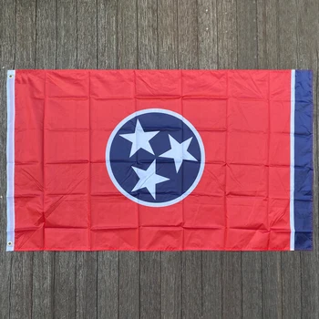 xvggdg 90x150cm AMERIŠKI zvezni državi Tennessee Zastavo Poliester Zastavo z Medenina Grommets, 3 X 5 Ft - Slike 1  