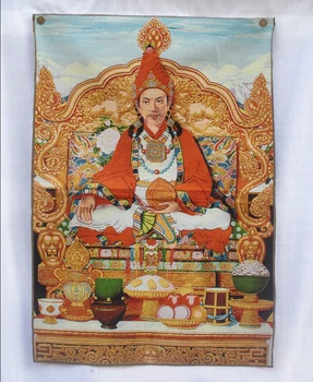 Zbirateljske Tradicionalen Tibera Buddhism v Nepalu Thangka Bude, slike ,Velika velikost Budizem svile brocade slikarstvo p002666 - Slike 1  
