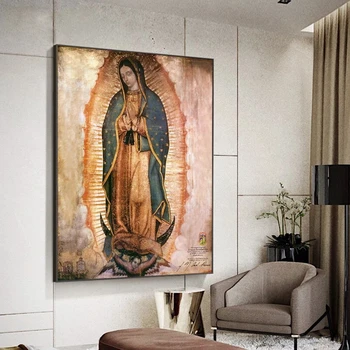 Dan Device Guadalupe V Mehiki Platno Slikarstvo Znanih Plakatov in Fotografij Wall Art Slik, Dnevna Soba Dekor - Slike 1  