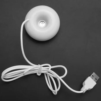 Bela krof vlažilnik usb office desktop mini vlažilnik prenosni ustvarjalne zraka čistilec bela - Slike 1  