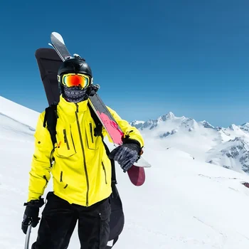 Snowboard Vrečko Večnamenski Prostor Nastavljiv Trajne Sneg Športni Nahrbtnik Vrečke Za Potovanje ( Black ) - Slike 1  