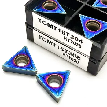 Nano modra TCMT16T304 TCMT16T308 Karbida vstavite Notranje Struženje Orodje za Visoko kakovostno obračanja vstavi Kovinski stružnica orodja za rezanje - Slike 1  