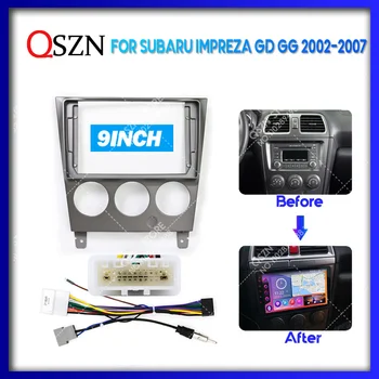 QSZN 9 cm Za Subaru Impreza GD GG 2002 - 2007 je Avto Okvir Fascijo Adapter Dekoder Kabel Avto Radio Dash Vodja Enote Ploščo Kit - Slike 1  