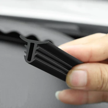 U-oblikovane gume zvočni izolator vetrobransko steklo avtomobila robu prepada nalepke za Peugeot 206 207 208 301 307 308 407 2008 3008 4008 - Slike 1  