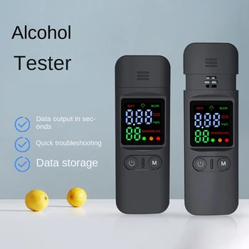 Strokovno Alkohol Tester Dih Tester Detektor Breathalyzer Samodejno Dih Alkohola Test Z LED Digitalni Zaslon - Slike 1  