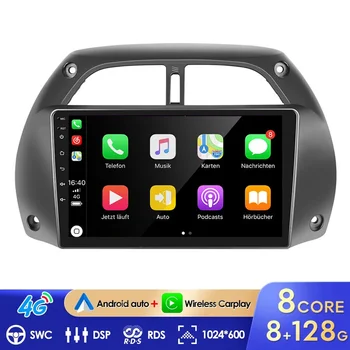 4G+WIFI Brezžični CarPlay 2din Android AutoRadio GPS Multimedia Player Za Toyota RAV4 Rav 4 2001-2006 DSP IP-je, 2 DIN Avtomobilski stereo sistem - Slike 1  