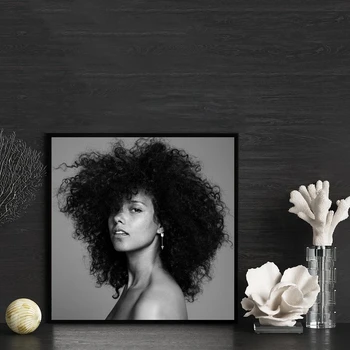 Alicia Keys TUKAJ Glasbeni Album Cover Plakat Platno Umetnosti Tiskanja Doma Dekor Stensko Slikarstvo ( Brez Okvirja ) - Slike 1  