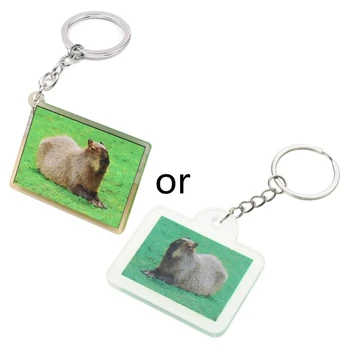 Y1UB Capybara Obesek obesek za ključe, Keychain Oznake Preglednih Plošč Ornament KeyChains - Slike 1  