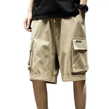 Korejski Moda Priložnostne Hlače za Moške Udobno Sweatshorts Teče Hip Hop ohlapnih Oblačil Moški Vojaško Zelena Taktično Hlače - Slike 1  