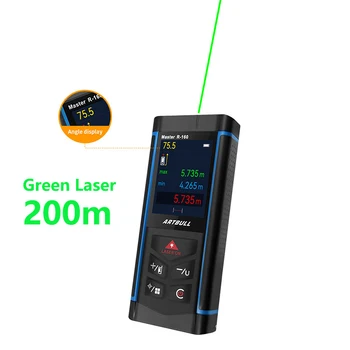 ARTBULL Zeleni Laser Rangefinder m 100 m 200 m, s kamero Barvni zaslon za ponovno Polnjenje Metrski Razdalji - Slike 1  