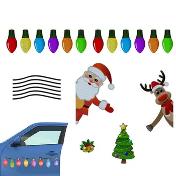 Božič Hladilnik Magneti Božič Magneti Z Jelenov Santa Trsa Žarnice Žice Oblikovanje 22 Kos Magneta Nalepke Z - Slike 1  