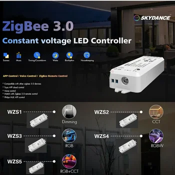 ZigBee 3.0 Tuya LED Trak Krmilnik se Uporablja za nadzor RGB, RGBW, RGB+SCT, barvna temperatura ali enotni barvni LED trakovi - Slike 1  