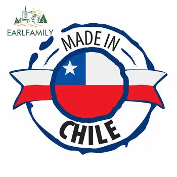 EARLFAMILY 13 cm x 11 cm za Čile Zastavo na Beli Osebnost Ustvarjalne VAN Nalepke DIY Tiskanje po Meri Moda Smešno JDM Decal - Slike 1  