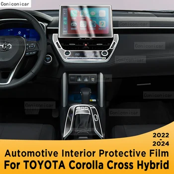 Za TOYOTA Corolla Cross Hybrid 2022-2024 Menjalnik Plošča Navigacijske Avtomobilske Notranjosti Zaslona TPU Zaščitno folijo Nalepka - Slike 1  