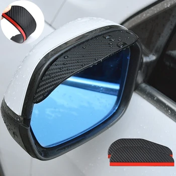 2PCS Avto Rearview Mirror Dež Obrvi Vizir Ogljikovih Vlaken Strani za C Vp Toyota Pribor Citroen Ds3 Hyundai Tucson Nx4 - Slike 1  