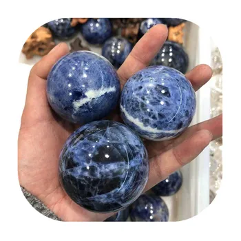 Naravni Sodalite Področju Quartz Crystal Gemstone Power Ball mineralov reiki Zdravljenje za dom decoratio - Slike 1  