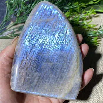 Naravni Kamen Kristalno Moonstone Zdravljenje Rezina Draguljev Mineralov Wichcraft Wicca Reiki, Duhovni Dnevna Soba Dekoracijo Doma - Slike 1  