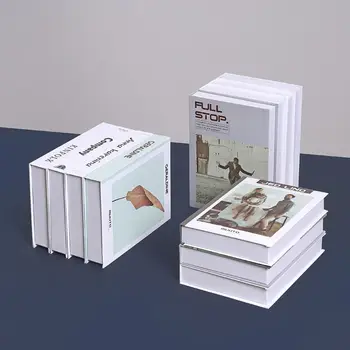 Zložljivi Ponaredek Knjiga Dekoracijo Knjigo Preprosto Sodobne Simulacijske Knjiga 3D Nordijska Namizje Knjiga Okraski Knjižne police - Slike 1  
