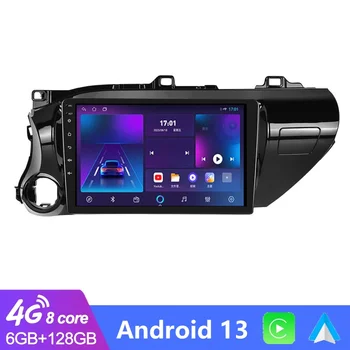 4G+64 G Android 13 Auto Carplay Za Toyota HILUX REVO VIGO IMV 2016 2017 -2020 Avto Radio Večpredstavnostna GPS Navi Predvajalnik, Stereo WIFI - Slike 1  