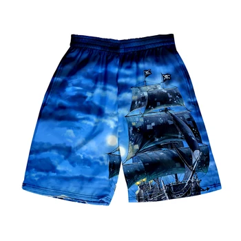 Plaža Hlače za Moške in ženske oblačila 3D digitalni tisk priložnostne hlače Modni trend par Hlače 17 - Slike 1  