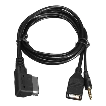 Avto Avdio Kabel USB Avto Pretvorbo Kabel za A1 A3 A4L A5 A6L A8 V3 V5 V7 TT z AMI Vmesnik z MDI-BOX Vmesnik - Slike 1  