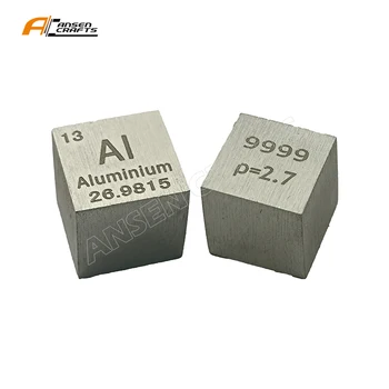 Prodaja Aluminij Metal Periodična Tabela 10 mm 1 cm Kocka 99.99 Čisti - Slike 1  