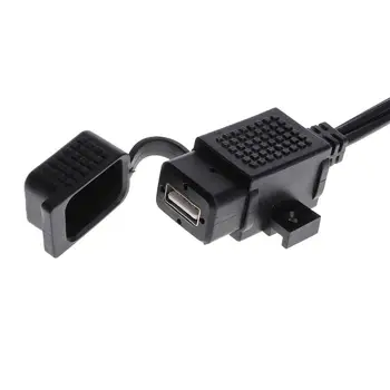 3.1 Amp Nepremočljiva Motoristična Polnilnik USB SAE Za USB Adapter za Telefone - Slike 1  