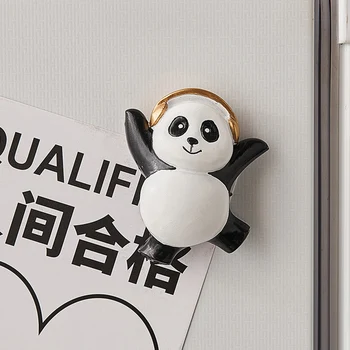 Panda Hladilnik Magnet Lep Dom Dekor Živali Magnetni Ornament Hladilnik Dekoracijo Nalepke Moderni Kuhinjski Pribor - Slike 1  