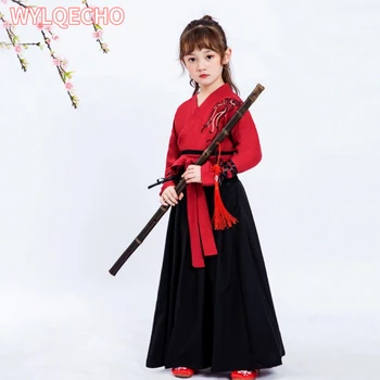 Tradicionalni Cosutume Otroci Japonski Kimono Style Baby Girl Boy Yukata Samurai Kostum Vezenje Žerjav Haori Haljo Stranka, Cosplay - Slike 1  