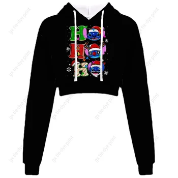 Ženski pulover s kapuco Puloverju Šivanje pulover s kapuco Disney Božič Šiv Print Majica Božično Drevo Vzorec Jeseni Majica - Slike 2  