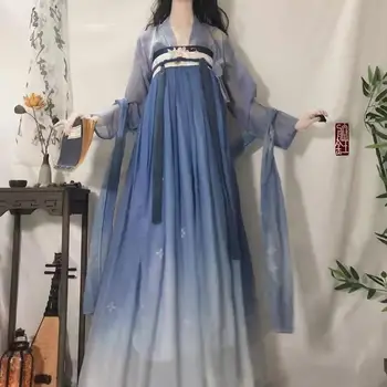 Kitajski Slog Starodavnih Tradicionalnih Hanfu Obleko Določa Letnik Ženske Vezenino Princesa Kostume Ženski Ples Stranke Obleke - Slike 2  