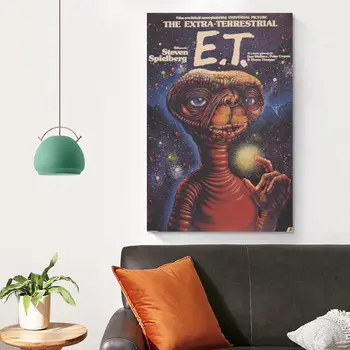 Kajenje ET Letnik Kovinski Tin Prijavite Film Steni Plakat za Domači Kino Urad, Restavracija na Prostem Dekor 12x8 Inchces - Slike 2  