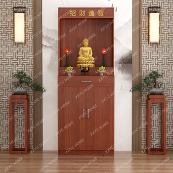 Oblačila Omaro Doma z Vrati Oltar Oltar Guanyin Bodhisattva Guan Gong Bog Bogastva, Svetišče Buda Kabinet za Mizo - Slike 2  