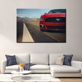 Ford Mustang Muscle Car Plakatov in Fotografij Platno Slikarstvo Dekoracijo Sten Umetniške Slike Za dnevno Sobo - Slike 2  