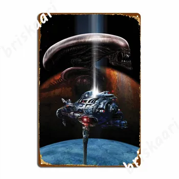 Tujec Vesoljska Ladja, Kovinske Plošče, Plakat Steno Objave Kuhinja Letnik Plošče Tin Prijavite Plakat - Slike 2  