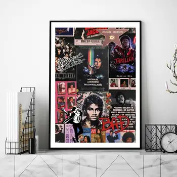 Michael pevka Jacksons PLAKAT Plakati, Tiskanje Stenske Slike Dnevna Soba Dekoracijo Doma - Slike 2  