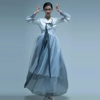 Hanbok Oblačil Žensk Tradicionalni Noši Korejski Obleko Posodobili Izboljšano Korejski Sodišče Nacionalni Ples Cosplay Obleke Hanbok - Slike 2  