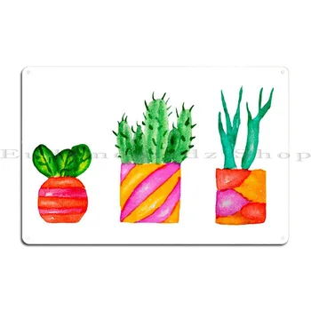 Succulents Kovinske Plošče, Plakat Bar Dekoracijo Objave Plošče, Modeli Classic Tin Prijavite Plakat - Slike 2  