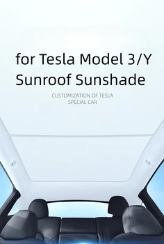 za Tesla Model 3 Model Y Sunroof Dežnik Strešnih Oken Sunshield Prenosni Senčenje Sonce Strešna Stekla Sunvisor Zaščito obliki Svetlobe - Slike 2  