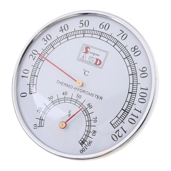 2 v 1 Termometer & Higrometer za Domov Zunanji Uradi Savna Soba 0-120℃ Dropship - Slike 2  