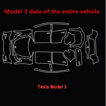 PPF TPU za Tesla Model S 2021-2023 Avto Rearview Mirror Pokrov Žarometa Barve Zaščitno folijo za Posebne Pregledne Dodatki - Slike 2  