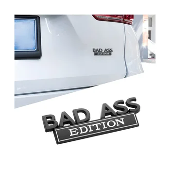 Avto Rit Edition Emblem, 3D Značko Avto Nalepke Nalepke, Dodatki za Sprednji Kapuco Prtljažnik ,Črna+Bela - Slike 2  