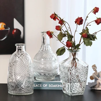 Novost Prozorno Stekleno Vazo Florarium Kabinet Dekorativni Hydroponic Cvetlični Aranžmaji Steklenica Za Domov Notranje Zadeve Namizni Dekor - Slike 2  