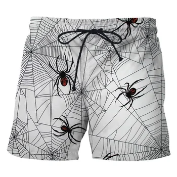 3d Tiskanje Spider Web Kratke Hlače za Poletje 2023 Moške Priložnostne Hip Hop Harajuku Kul Plaža Hlače, Vroče Prodaje Plavati Debla Oblačila - Slike 2  