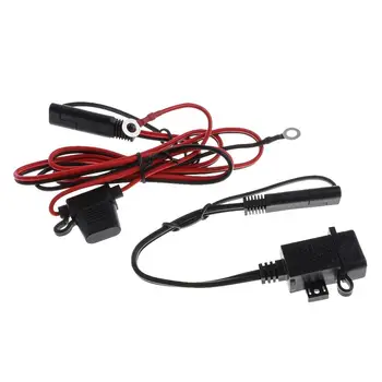 3.1 Amp Nepremočljiva Motoristična Polnilnik USB SAE Za USB Adapter za Telefone - Slike 2  