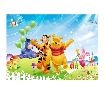 Platno Slikarstvo Disney Klasična Animacija Winnie The Pooh Tigger Fotografij in Plakatov Stenskih slikah, Otroci Dnevni Sobi Doma Dekor - Slike 2  